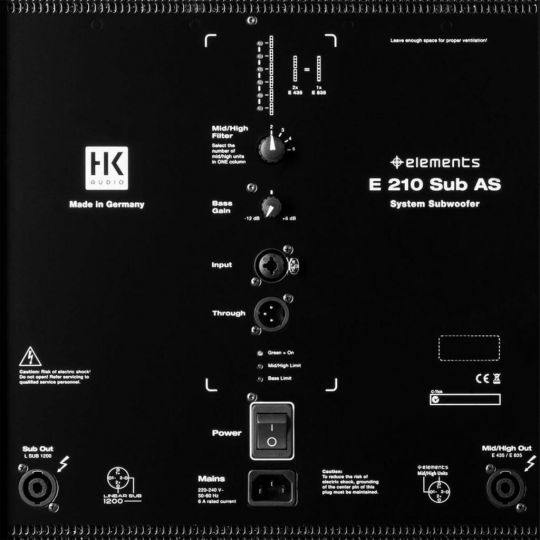 HK Audio - ELEMENTS E210 SUB AS